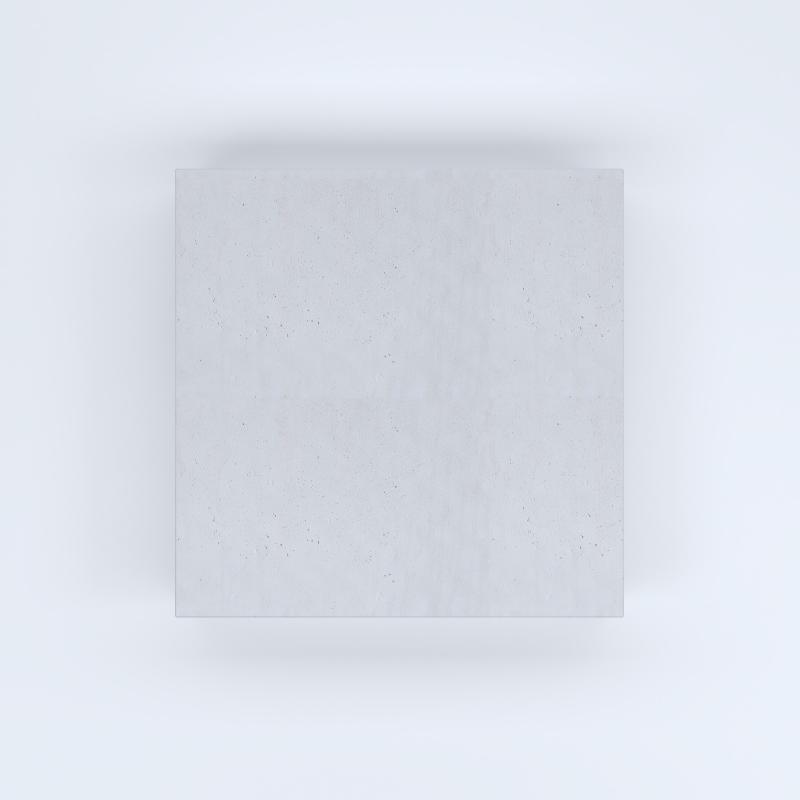 FIORIERE IN CEMENTO LISCE CUBO SENZA PIEDINI CM100X100X80H BIANCO