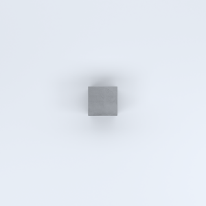 FIORIERE IN CEMENTO LISCE CUBO SENZA PIEDINI CM25X25X50H GRIGIO