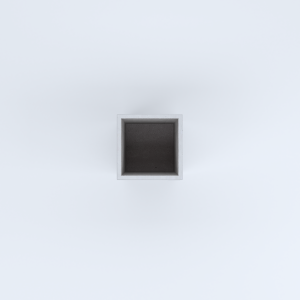FIORIERE IN CEMENTO LISCE CUBO SENZA PIEDINI CM35X35X50H BIANCO