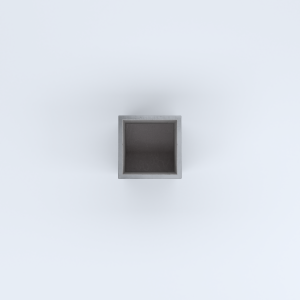 FIORIERE IN CEMENTO LISCE CUBO SENZA PIEDINI CM35X35X40H GRIGIO