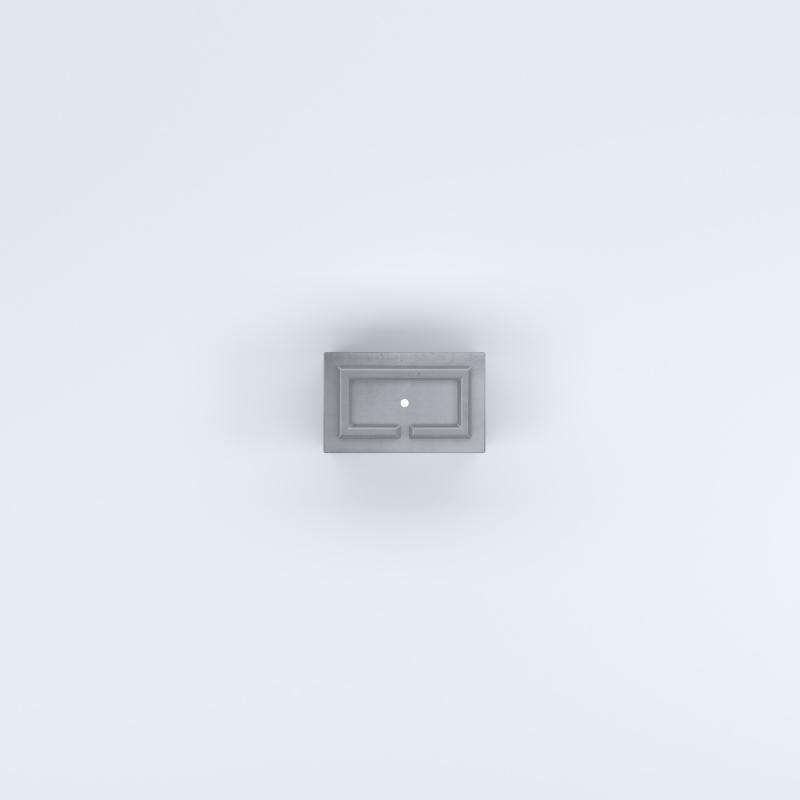 FIORIERE IN CEMENTO LISCE RETTANGOLARI PIEDINI ACQUASTOP CM40X25X25H GRIGIO