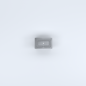 FIORIERE IN CEMENTO LISCE RETTANGOLARI PIEDINI ACQUASTOP CM40X25X50H GRIGIO
