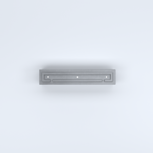 FIORIERE IN CEMENTO LISCE RETTANGOLARI PIEDINI ACQUASTOP CM100X20X40H GRIGIO
