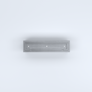 FIORIERE IN CEMENTO LISCE RETTANGOLARI PIEDINI ACQUASTOP CM100X25X30H GRIGIO