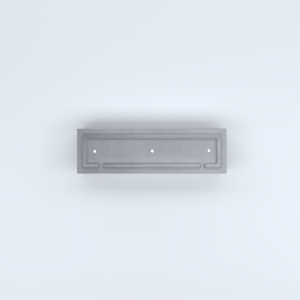 FIORIERE IN CEMENTO LISCE RETTANGOLARI PIEDINI ACQUASTOP CM100X30X20H GRIGIO