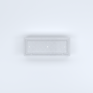 FIORIERE IN CEMENTO LISCE RETTANGOLARI PIEDINI ACQUASTOP CM100X40X80H BIANCO