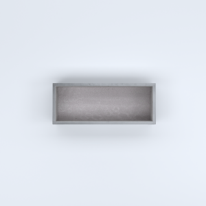 FIORIERE IN CEMENTO LISCE RETTANGOLARI SENZA PIEDINI CM100X40X20H GRIGIO