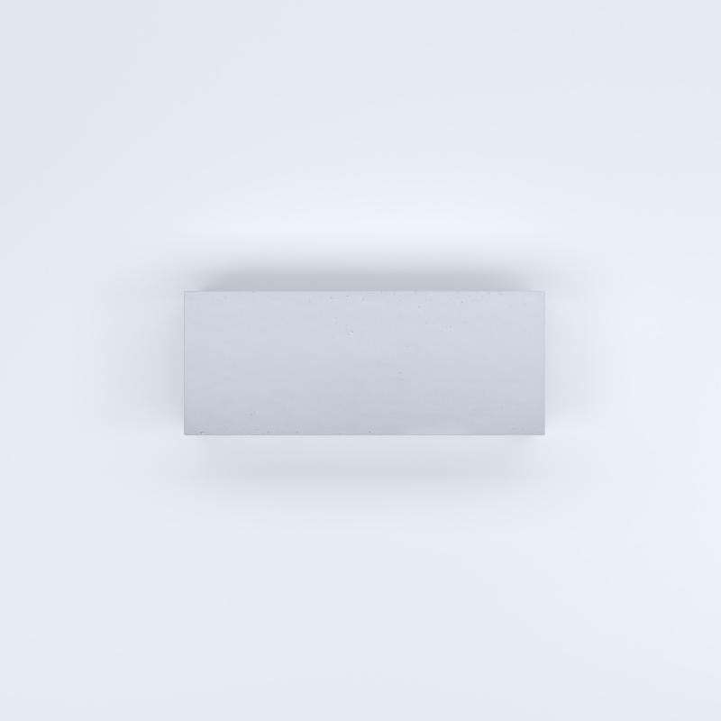 FIORIERE IN CEMENTO LISCE RETTANGOLARI SENZA PIEDINI CM100X40X30H BIANCO