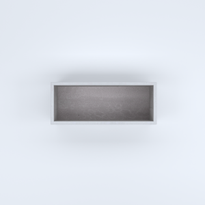 FIORIERE IN CEMENTO LISCE RETTANGOLARI SENZA PIEDINI CM100X40X30H BIANCO