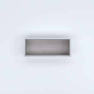 FIORIERE IN CEMENTO LISCE RETTANGOLARI SENZA PIEDINI CM100X40X20H BIANCO