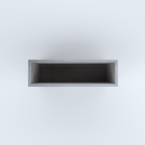 FIORIERE IN CEMENTO LISCE RETTANGOLARI SENZA PIEDINI CM100X30X80H GRIGIO