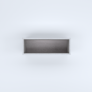 FIORIERE IN CEMENTO LISCE RETTANGOLARI SENZA PIEDINI CM100X35X35H BIANCO