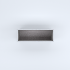 FIORIERE IN CEMENTO LISCE RETTANGOLARI SENZA PIEDINI CM100X35X40H BIANCO