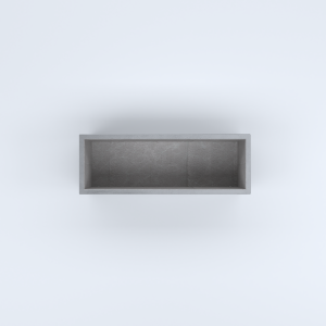 FIORIERE IN CEMENTO LISCE RETTANGOLARI SENZA PIEDINI CM100X35X35H GRIGIO