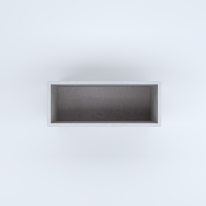 FIORIERE IN CEMENTO LISCE RETTANGOLARI SENZA PIEDINI CM100X40X50H BIANCO