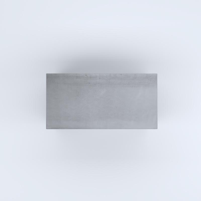 FIORIERE IN CEMENTO LISCE RETTANGOLARI SENZA PIEDINI CM100X50X50H GRIGIO