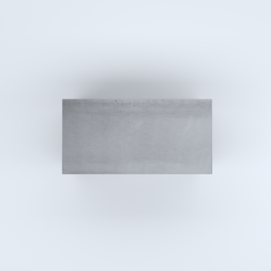 FIORIERE IN CEMENTO LISCE RETTANGOLARI SENZA PIEDINI CM100X50X50H GRIGIO