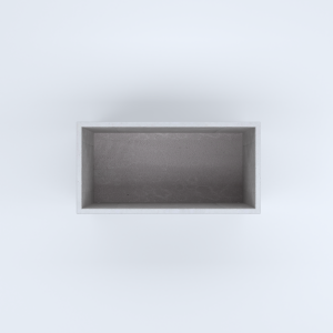 FIORIERE IN CEMENTO LISCE RETTANGOLARI SENZA PIEDINI CM100X50X50H BIANCO