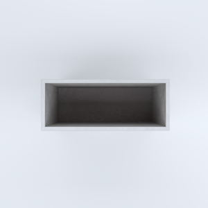 FIORIERE IN CEMENTO LISCE RETTANGOLARI SENZA PIEDINI CM100X40X80H BIANCO