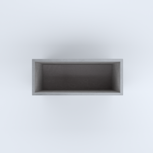 FIORIERE IN CEMENTO LISCE RETTANGOLARI SENZA PIEDINI CM100X40X70H GRIGIO