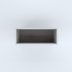 FIORIERE IN CEMENTO LISCE RETTANGOLARI SENZA PIEDINI CM100X40X70H BIANCO