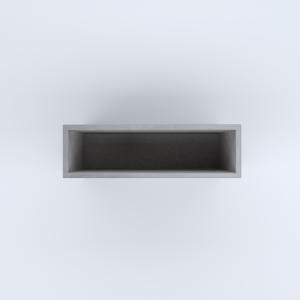 FIORIERE IN CEMENTO LISCE RETTANGOLARI SENZA PIEDINI CM100X30X70H GRIGIO