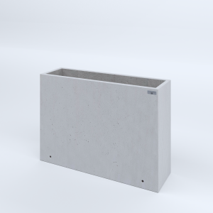 FIORIERE IN CEMENTO LISCE RETTANGOLARI SENZA PIEDINI CM100X30X70H BIANCO
