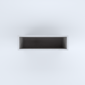FIORIERE IN CEMENTO LISCE RETTANGOLARI SENZA PIEDINI CM100X30X70H BIANCO