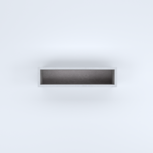 FIORIERE IN CEMENTO LISCE RETTANGOLARI SENZA PIEDINI CM100X25X30H BIANCO