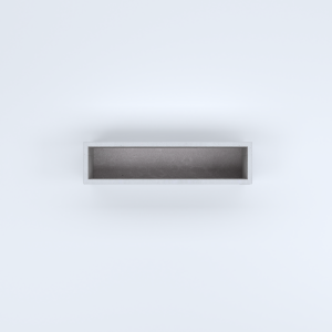 FIORIERE IN CEMENTO LISCE RETTANGOLARI SENZA PIEDINI CM100X25X25H BIANCO