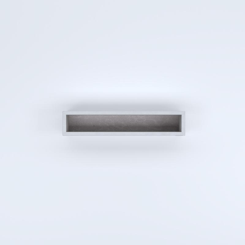 FIORIERE IN CEMENTO LISCE RETTANGOLARI SENZA PIEDINI CM100X20X20H BIANCO