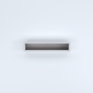 FIORIERE IN CEMENTO LISCE RETTANGOLARI SENZA PIEDINI CM100X20X20H BIANCO