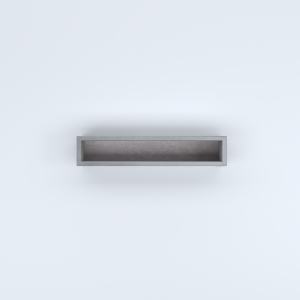 FIORIERE IN CEMENTO LISCE RETTANGOLARI SENZA PIEDINI CM100X20X20H GRIGIO