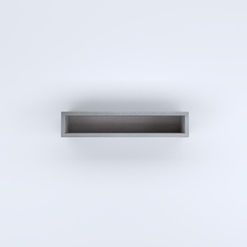 FIORIERE IN CEMENTO LISCE RETTANGOLARI SENZA PIEDINI CM100X20X30H GRIGIO