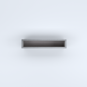 FIORIERE IN CEMENTO LISCE RETTANGOLARI SENZA PIEDINI CM100X20X30H GRIGIO