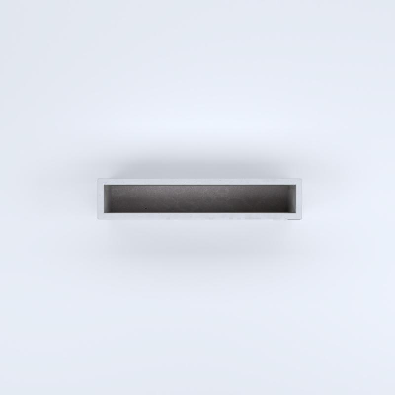 FIORIERE IN CEMENTO LISCE RETTANGOLARI SENZA PIEDINI CM100X20X30H BIANCO