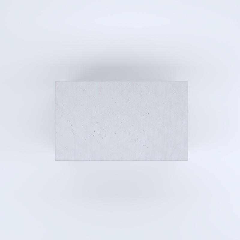 FIORIERE IN CEMENTO LISCE RETTANGOLARI SENZA PIEDINI CM100X60X60H BIANCO