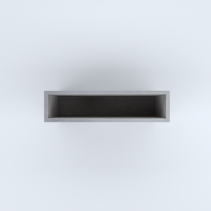 FIORIERE IN CEMENTO LISCE RETTANGOLARI SENZA PIEDINI CM100X25X70H GRIGIO