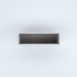 FIORIERE IN CEMENTO LISCE RETTANGOLARI SENZA PIEDINI CM100X30X50H BIANCO