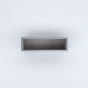 FIORIERE IN CEMENTO LISCE RETTANGOLARI SENZA PIEDINI CM100X30X40H GRIGIO