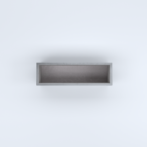 FIORIERE IN CEMENTO LISCE RETTANGOLARI SENZA PIEDINI CM100X30X30H GRIGIO