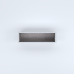 FIORIERE IN CEMENTO LISCE RETTANGOLARI SENZA PIEDINI CM100X30X30H BIANCO