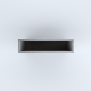 FIORIERE IN CEMENTO LISCE RETTANGOLARI SENZA PIEDINI CM100X25X80H GRIGIO