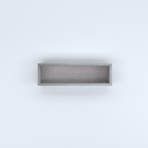 FIORIERE IN CEMENTO LISCE RETTANGOLARI SENZA PIEDINI CM100X30X20H GRIGIO