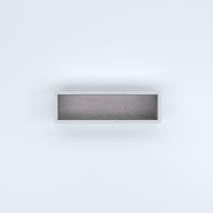 FIORIERE IN CEMENTO LISCE RETTANGOLARI SENZA PIEDINI CM100X30X20H BIANCO