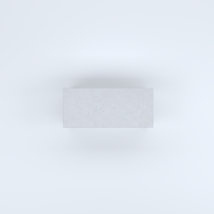 FIORIERE IN CEMENTO LISCE RETTANGOLARI SENZA PIEDINI CM80X35X40H BIANCO