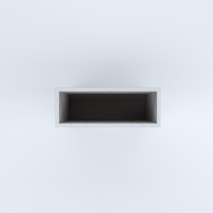 FIORIERE IN CEMENTO LISCE RETTANGOLARI SENZA PIEDINI CM80X30X80H BIANCO