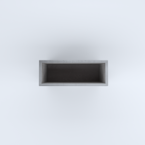FIORIERE IN CEMENTO LISCE RETTANGOLARI SENZA PIEDINI CM80X30X70H GRIGIO