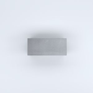 FIORIERE IN CEMENTO LISCE RETTANGOLARI SENZA PIEDINI CM80X35X40H GRIGIO