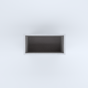 FIORIERE IN CEMENTO LISCE RETTANGOLARI SENZA PIEDINI CM80X40X70H BIANCO